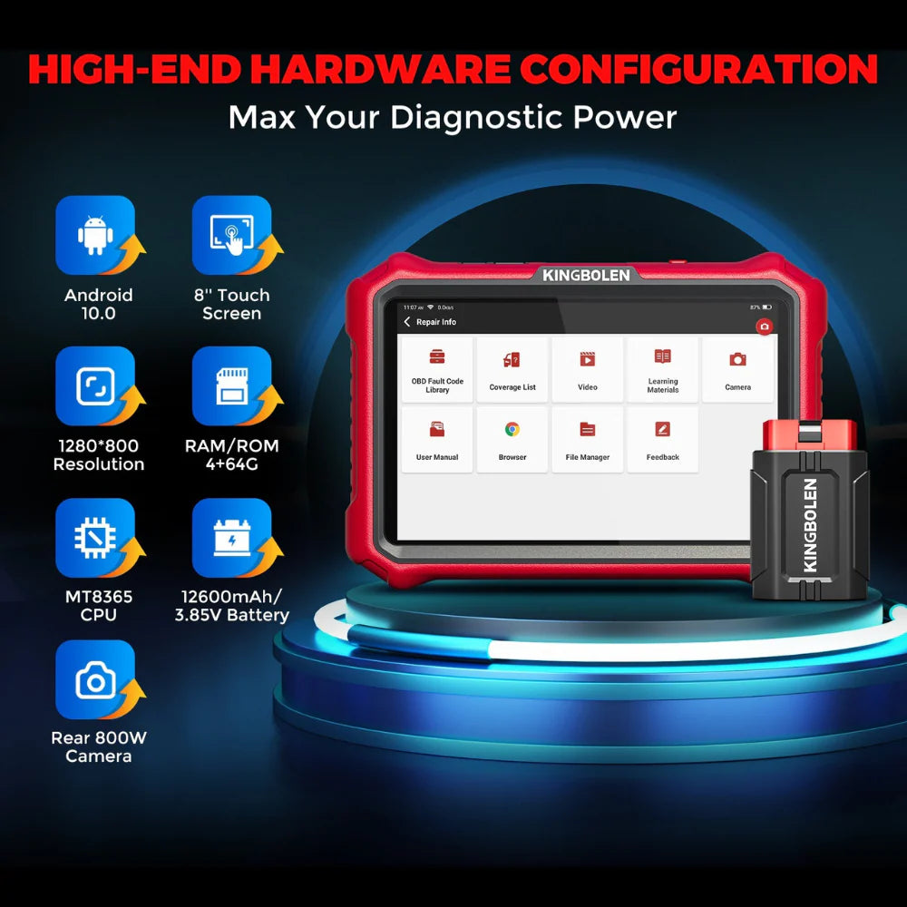 KINGBOLEN K8 Pro 8" Automotive Diagnostic