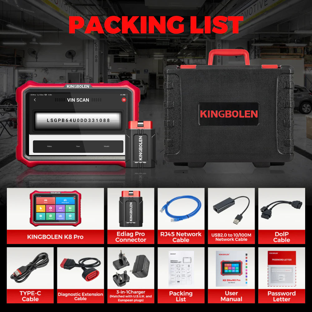 KINGBOLEN K8 Pro 8" Automotive Diagnostic