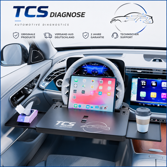 TCS Auto Premium Steering Wheel Tray Table for Work, Dining & Entertainment