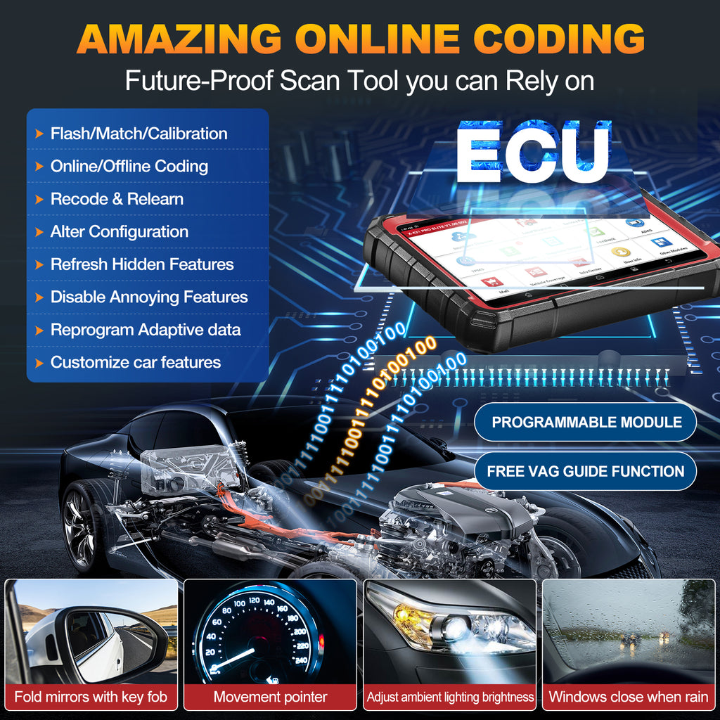 LAUNCH X431 PRO ELITE V5.0 PRO5 Profi Diagnosegerät OBD2 ECUCoding 38+Reset