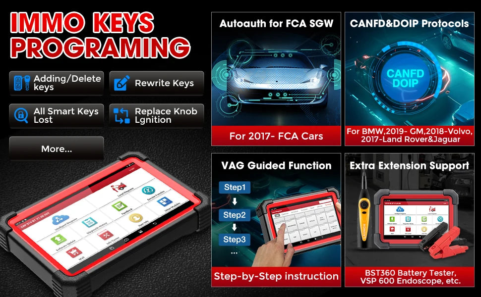 2026 LAUNCH X431 CRP919E BT OBD2 Diagnosegerät ECU Codierung Vollsystem 35+ Re