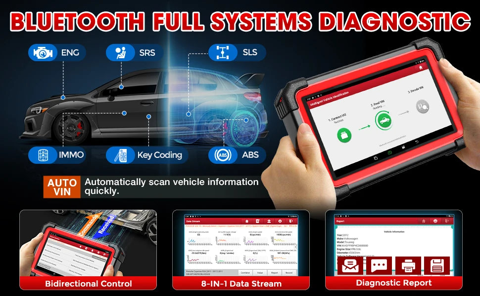 2026 LAUNCH X431 CRP919E BT OBD2 Diagnosegerät ECU Codierung Vollsystem 35+ Re