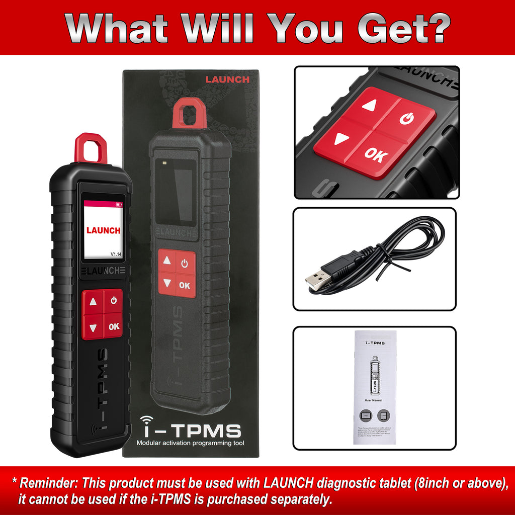 LAUNCH i-TPMS TPMS RDKS Diagnosegerät ReifendruckSensoren Aktivierung Programmierung