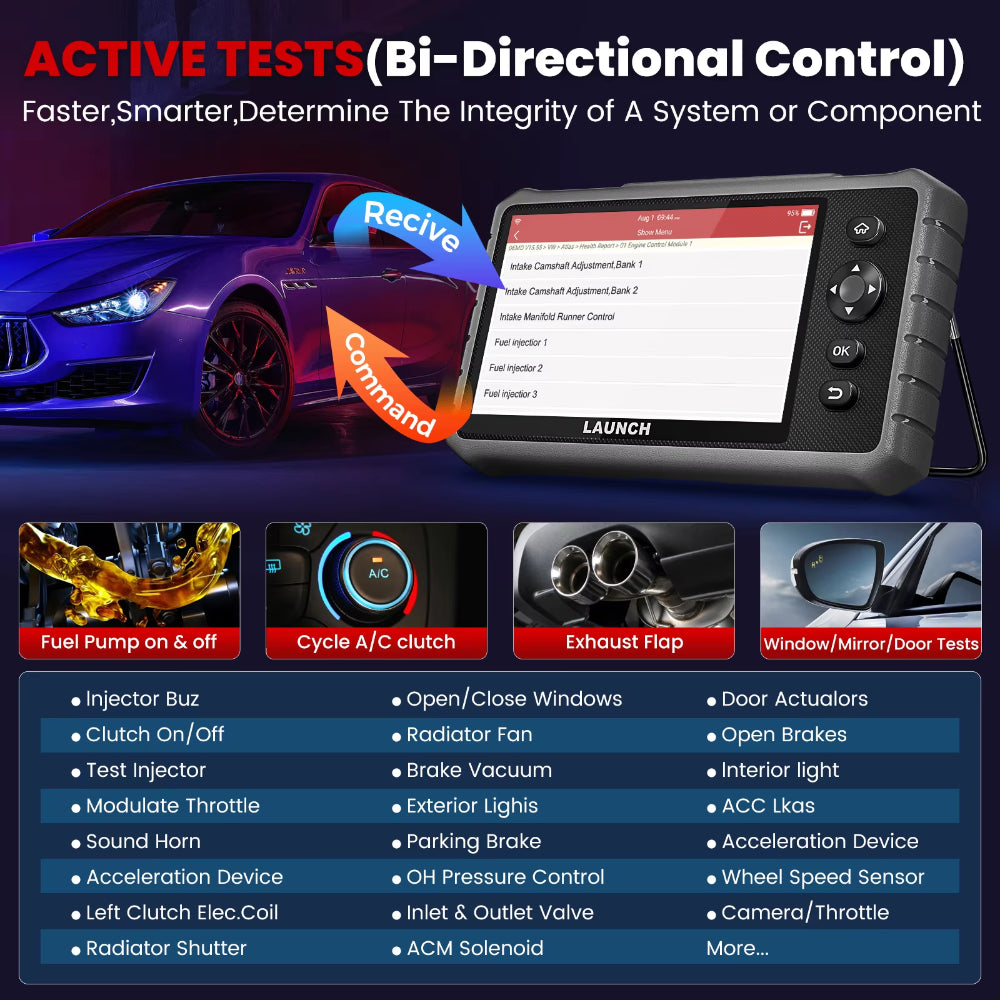 LAUNCH CRP919E Lite OBD2 Diagnosegerät Bidirektional ECU Codierung 32+ Reset 2026