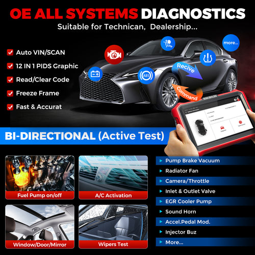 2026 KINGBOLEN K8 PRO OBD2-Scanner Fahrzeugdiagnosegerät Codierung Alle Systeme 34+