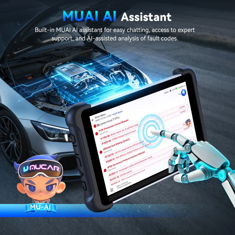 2026 MUCAR 892BT PRO OBD2-Scanner Topologie-Karte J2534 DOIP CANFD ECU-Coding