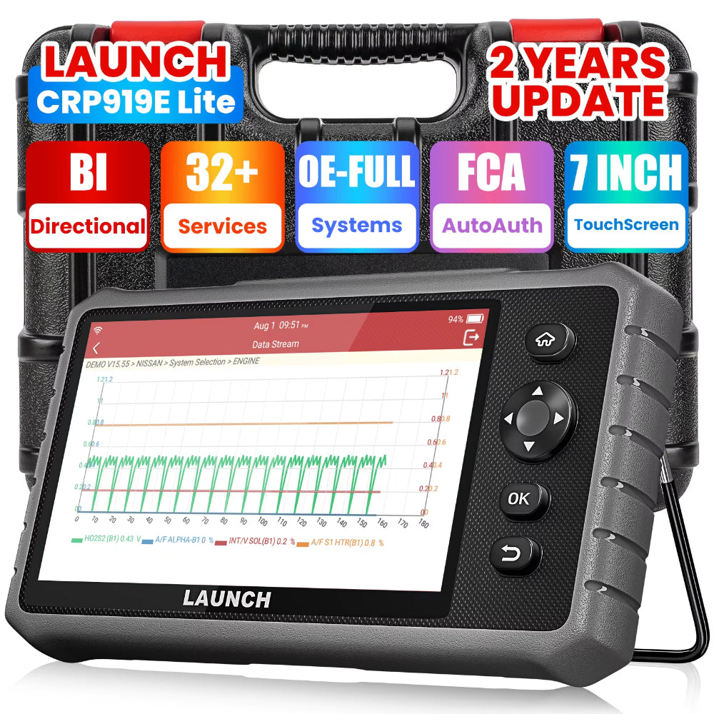 LAUNCH CRP919E Lite OBD2 Diagnosegerät Bidirektional ECU Codierung 32+ Reset 2026
