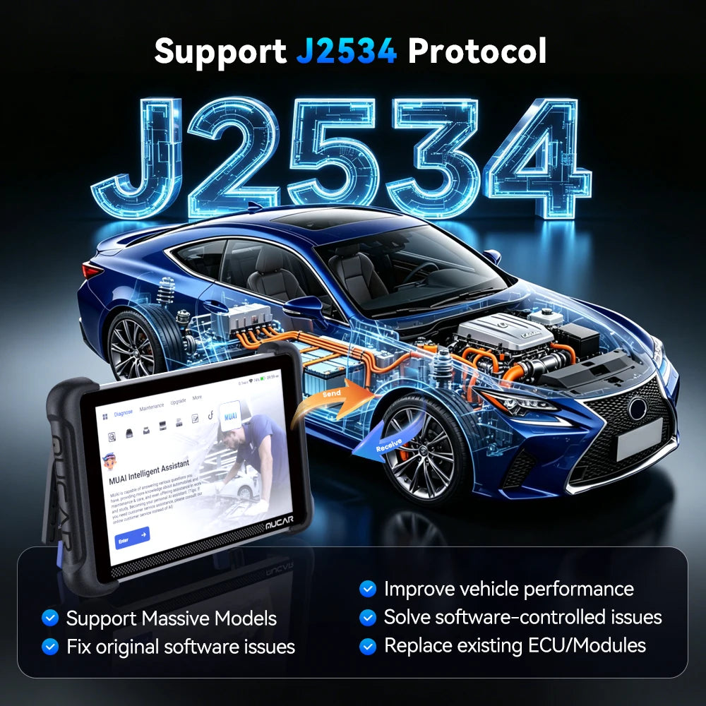 2026 MUCAR 892BT PRO OBD2-Scanner Topologie-Karte J2534 DOIP CANFD ECU-Coding