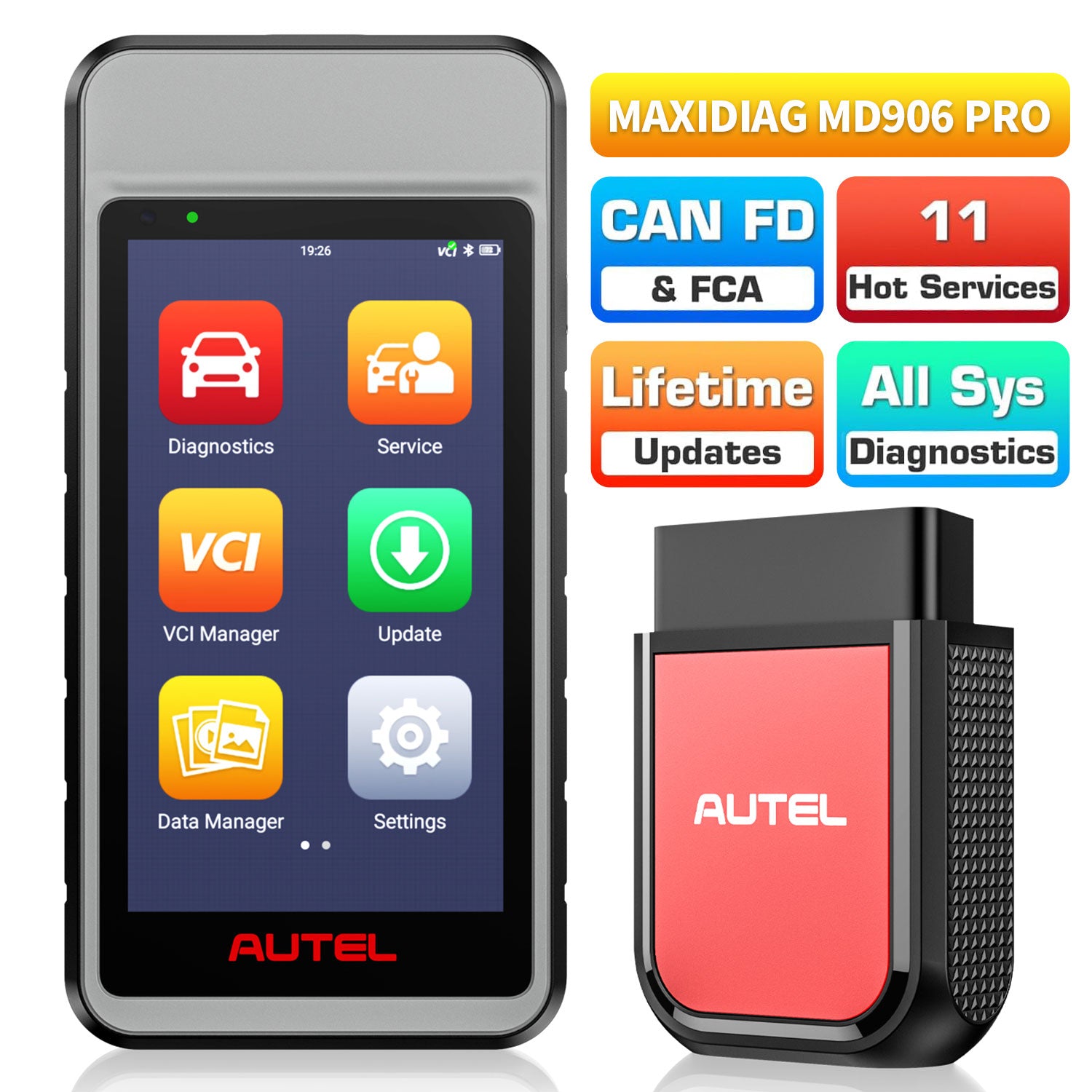 AUTEL MaxiDiag MD906 Pro – Profi Diagnosegerät OBD2  Alle Systeme