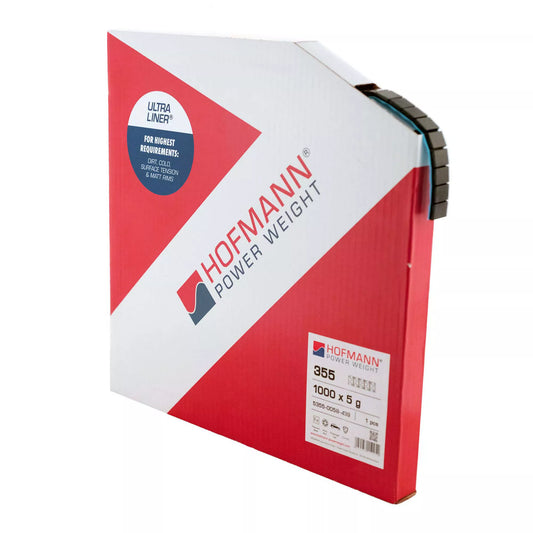 Hofmann Stahl-Klebegewichtsrolle Typ 355 2.0, 5kg, schwarz, ULTRALINER Klebeband
