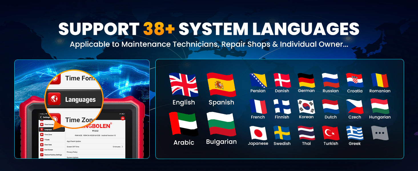2026 KINGBOLEN K8 PRO OBD2-Scanner Fahrzeugdiagnosegerät Codierung Alle Systeme 34+