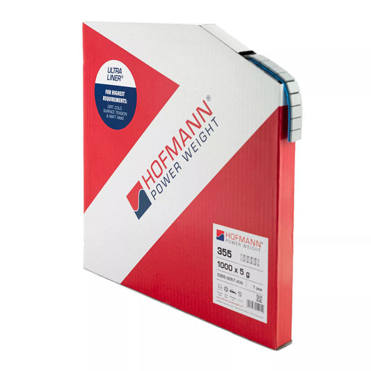 Hofmann Stahl-Klebegewichtsrolle Typ 355 2.0, 5kg, silber, ULTRALINER Klebeband