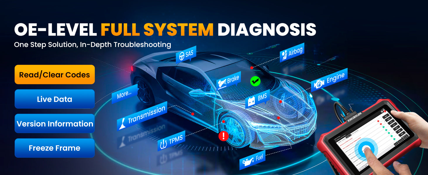 2026 KINGBOLEN K8 PRO OBD2-Scanner Fahrzeugdiagnosegerät Codierung Alle Systeme 34+
